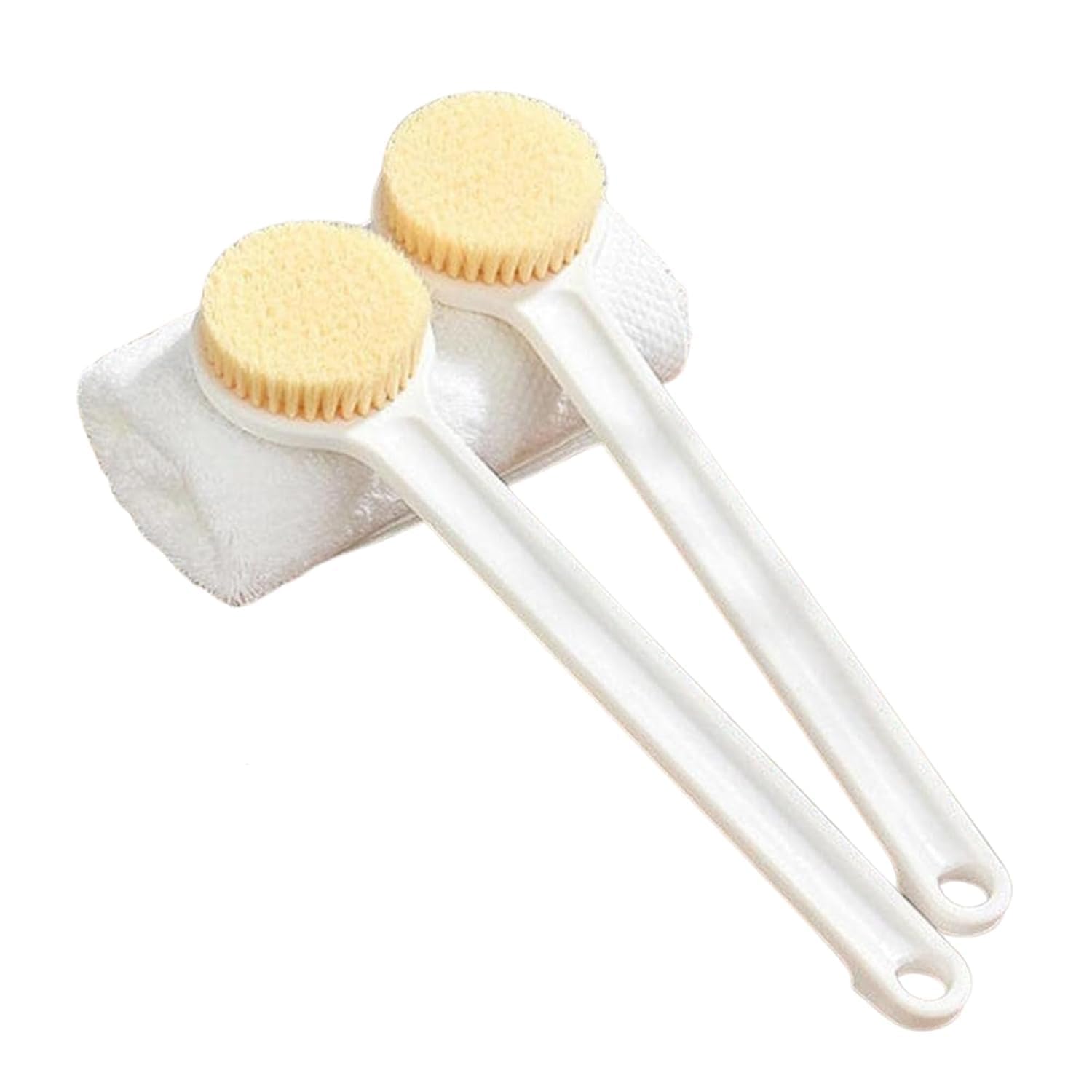 Back Scrubber with Long Handle Body Bath Brush for Shower & Cleaning, Long-Handled Exfoliating Scrub for Back, Shoulders, Legs, & Hard-to-Reach, Reusable Bathing Tool 2 PCS-image-31