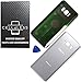 CELL4LESS Compatible Back Glass Cover Back Battery Door w/Pre-Installed Adhesive Replacement for Samsung Galaxy S8 OEM - All Models G950 All Carriers- 2 Logo - OEM Replacement (Arctic Silver)