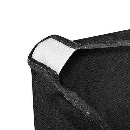 Image of Peomeise 4FT Spandex Table Cover Rectangular Stretch Spandex Tablecloth (Black,4FT)