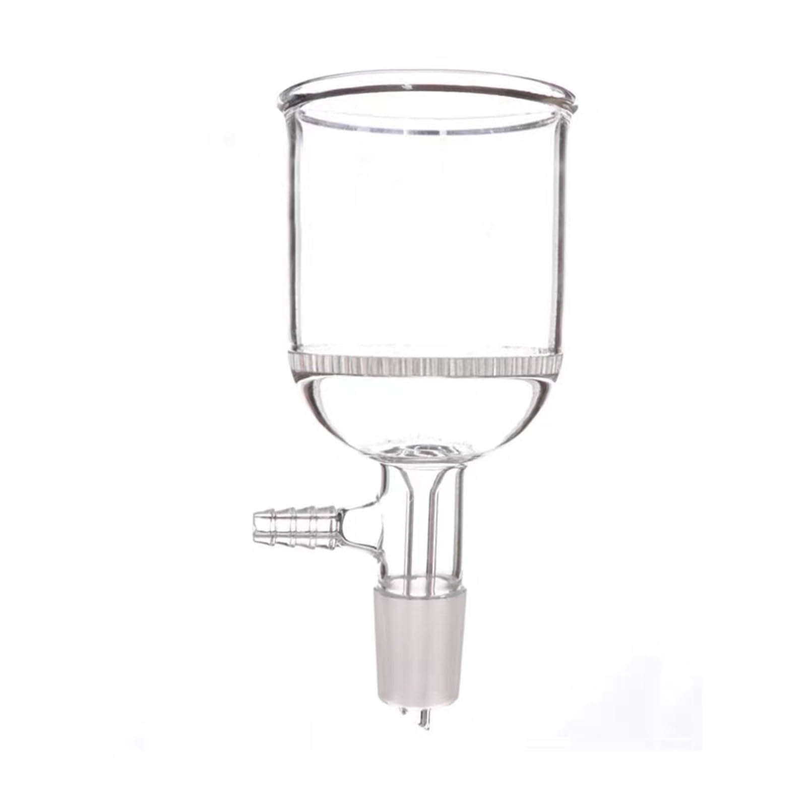 ZGHSWM Embudo de Filtro de succión de Vidrio for Laboratorio con Placa de Filtro de Orificio de Vidrio, 35 ml, 60 ml, 100 ml, 150 ml, 250 ml, 500 ml, 1000 ml, 2000 ml, n.° 24, 1 Unidad(1000ml)