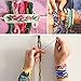 VICOVI Friendship Bracelet String Kits, 100 Colors Embroidery Floss and 15 Skeins White & 15 Skeins Black Color, 10 Pcs Plastic Floss Bobbins for Cross Stitch Threads Bracelet Yarn Craft Floss