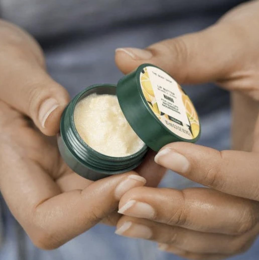 The Body Shop Lippenpeeling mit Mango, 20 ml – sanftes Peeling für weiche Lippen, feuchtigkeitsspendend & belebend