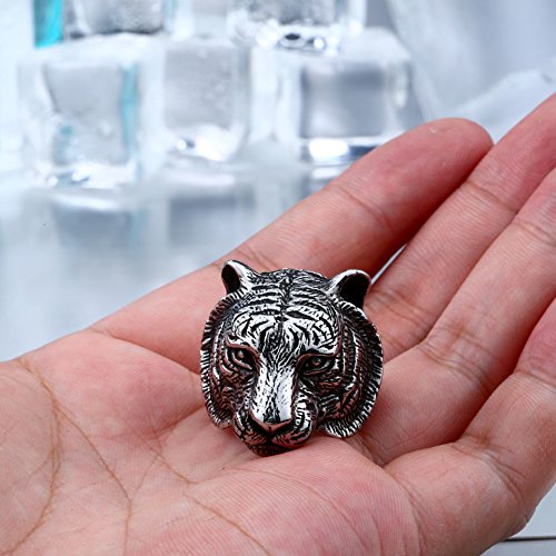 Image of Genuine Stainless Steel Ring for Men Fashion Punk Rock 3D Animal Rings