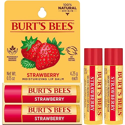 Burt's Bees Lip Balm - Strawberry, Lip Moisturizer With Responsibly Sourced Beeswax, Tint-Free, Natural Origin Conditioning Treatment, 2 Tubes, 0.15 oz. - image 9