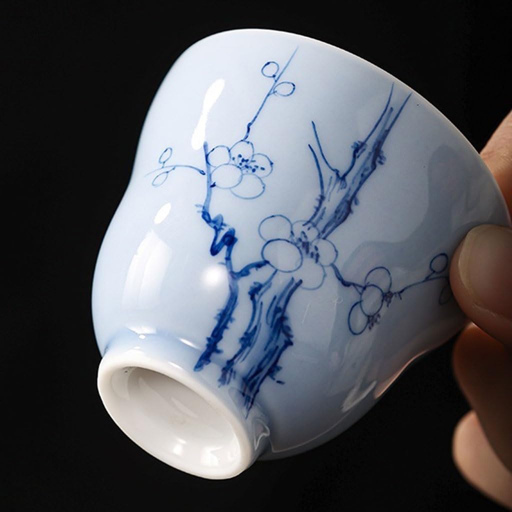 Filiżanki Matcha Ręcznie Malowana Śliwka Kwiat Herbaty Kubek Host Kubek Domowy Ceramiczny Kubek Do Herbaty Kuchnia Wykwintny Osobisty Kubek Do Herbaty Zestaw Do Herbaty Kubek Zaparzacz