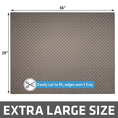 Image of Drymate Cat Litter Box Mat, Litter Trapping Mat, Waterproof, Urine-Proof, Absorbent, Machine Washable, Soft on Paws, Contains Mess, Protects Floors, Kitten Supplies, Taupe, 29x36 XL