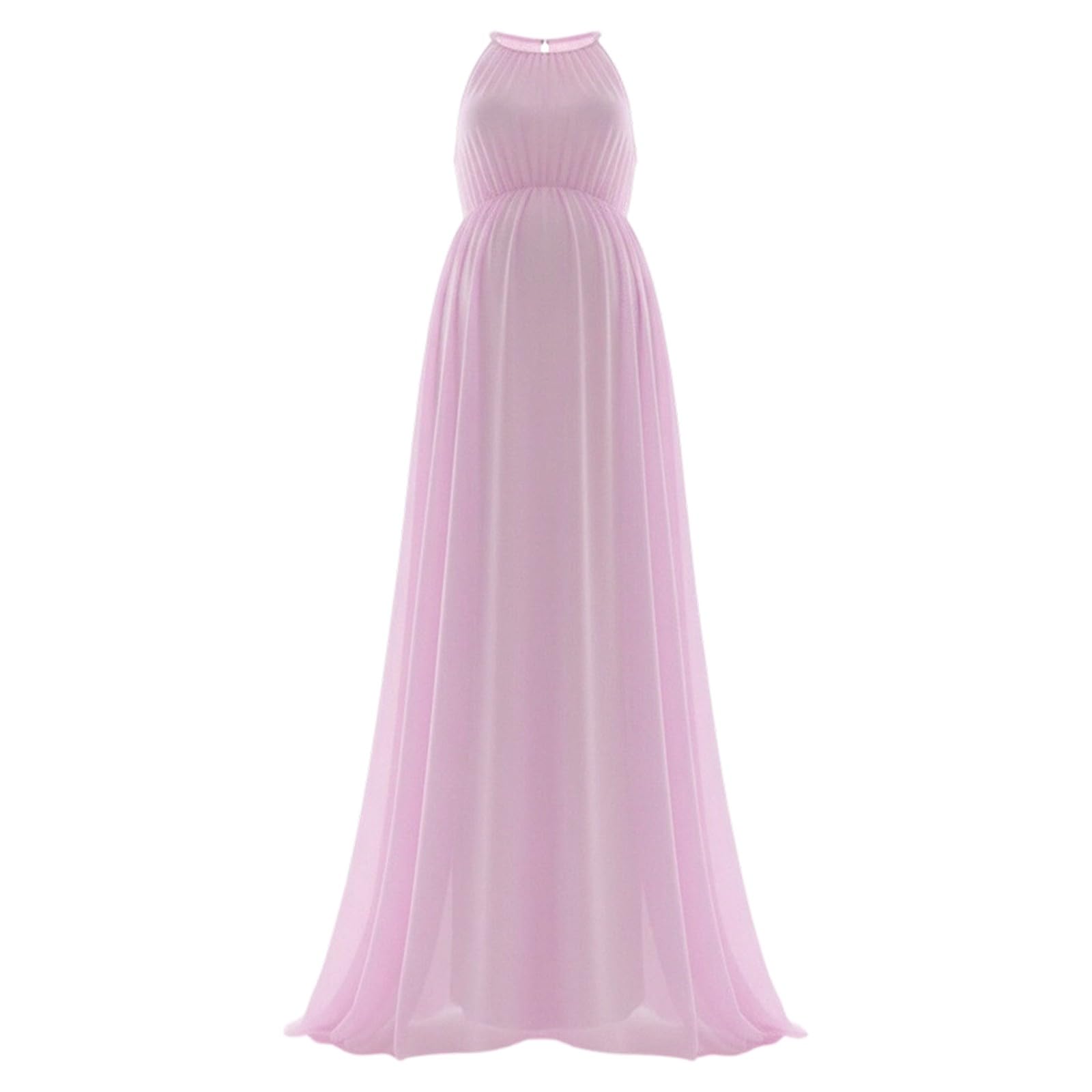 Generisch Robe de grossesse élégante sans manches avec décoration en dentelle longue comme mode de soirée formelle pour les femmes enceintes