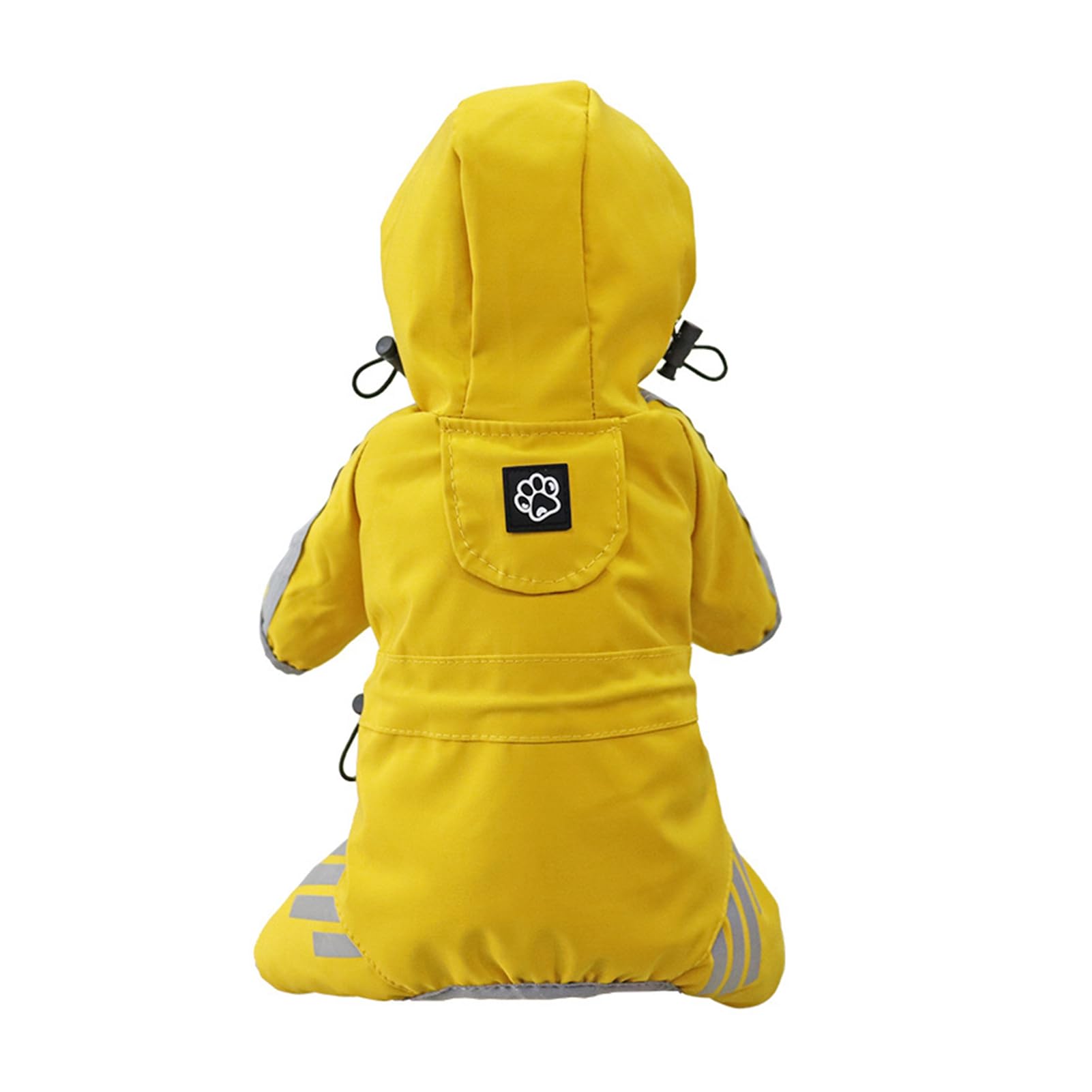 Manteau de pluie imperméable réfléchissant pour chien avec bandes réfléchissantes à quatre pattes
