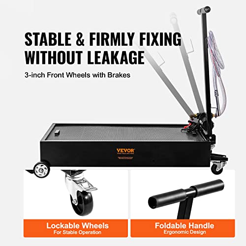 Vevor 20 GALLON OIL DRAIN PAN With Pump, Oil Change Pan With 180W Electric Pump, 8.2Ft Hose & Folding Handle, Rolling Oil Drain Cart For Trucks thumb #3