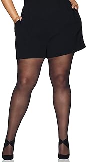 Hanes womens Hanes Women's Hanes Curves Sheer Black Tights Hsp006