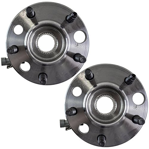 Image of TRQ Front Left and Right Wheel Bearing and Hub Assembly Set 2 Piece Compatible with 1992 Buick Lesabre with ABS 93-99 Lesabre 94-96 Century 92-96 Park Avenue 92-93 Riviera 95-96 Riviera