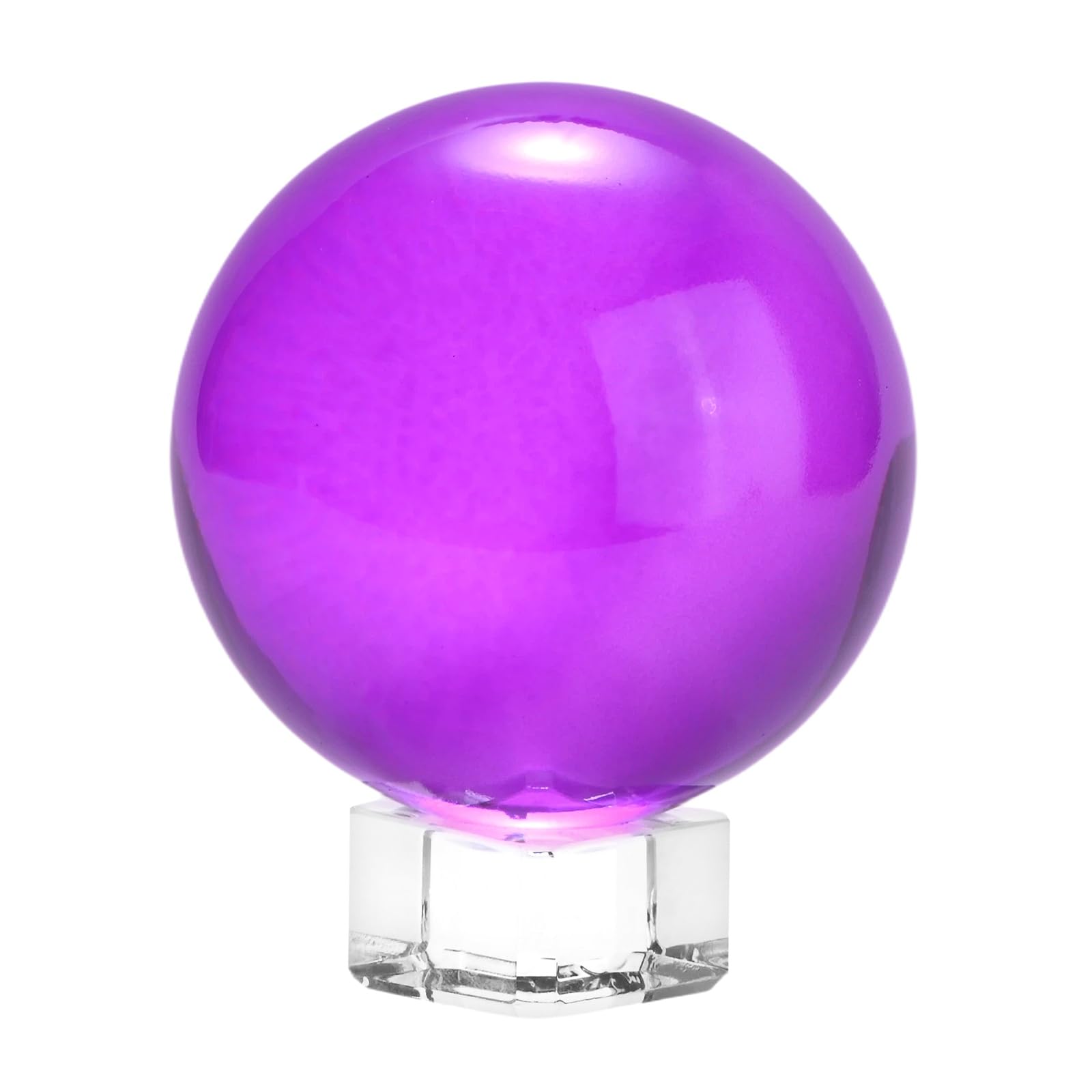 M METERXITY K5 Crystal Glass Ball 60mm/2.4inch, Purple