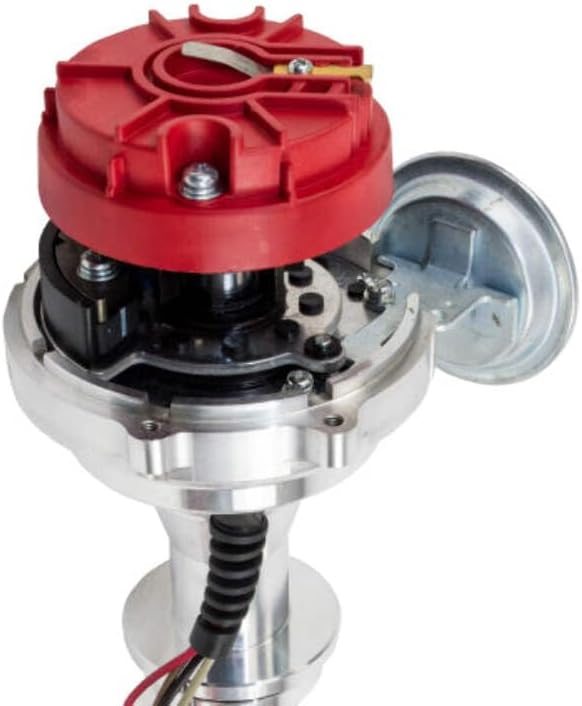 Top Street Performance Pro Series Ready to Run RTR Distributor for Chrysler Small Block 318 340 360 V8 - Red