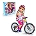 Produktbild NANCY - EIN Tag mit dem Mountainbike, bewegliche Puppe Kniegelenken und Puppenfahrrad, Puppen Spielzeug für Mädchen Jungen ab 3 Jahren, Famosa (700017339), Mehrfarbig, Talla única
