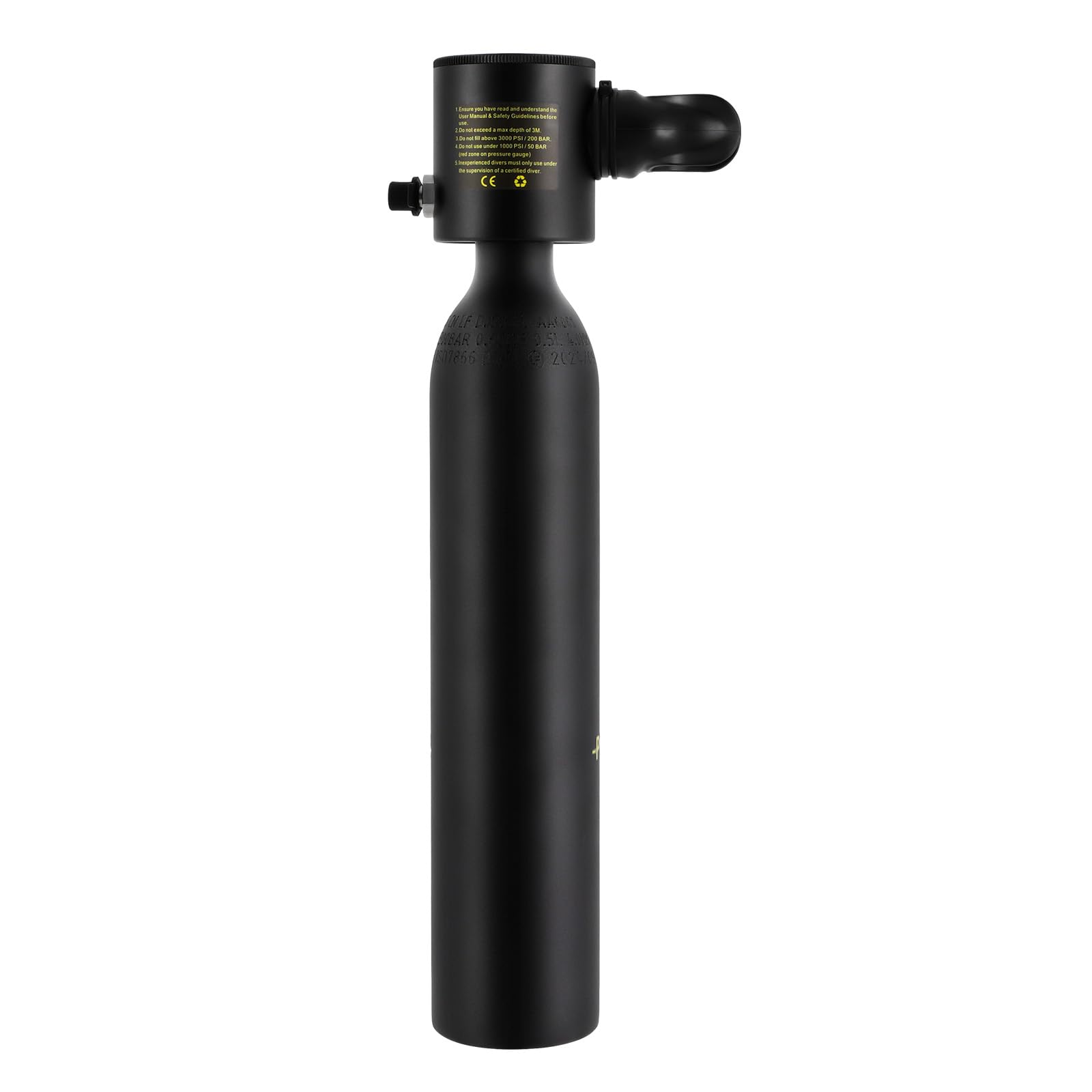 Mini-Tauchflasche 0.5L Tragbare Lungenflasche für Unterwasseratmung, Mini Tauchen Sauerstofftank mit 5 bis 10 Minuten Tauchzeit, Tauchausrüstung