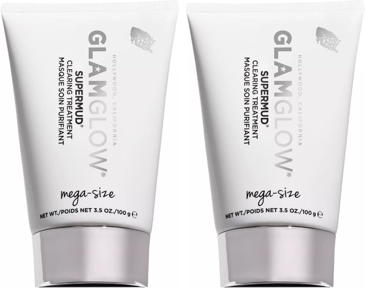Glamglow SUPERMUD Instant Clearing Treatment Face Mask | Clearing Face Mask For Acne Prone Skin and Oiliness to help Minimize Pores | Activated Charcoal, BHA & AHAs