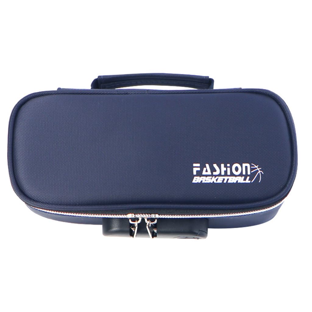HASTHIP® Large Capacity Pencil Case with Combination Lock, 4 Layer Compartments Big Capacity Pencil Pouch for Boys Girls, Waterproof Pencil Box with Pen Insert Compartment for School (Blue) (B0C98NWW9L) Amazon Price History, Amazon Price Tracker