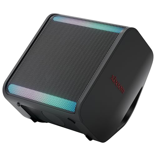 LG xboom Stage 301 by will.i.am, Portable Party Speaker, 6.5” woofer and Dual 2.5” midrange Drivers, up to 12 Hours, Wedge Design + Tripod Port, IPX4 Water Resistant. Perfect for Tailgates