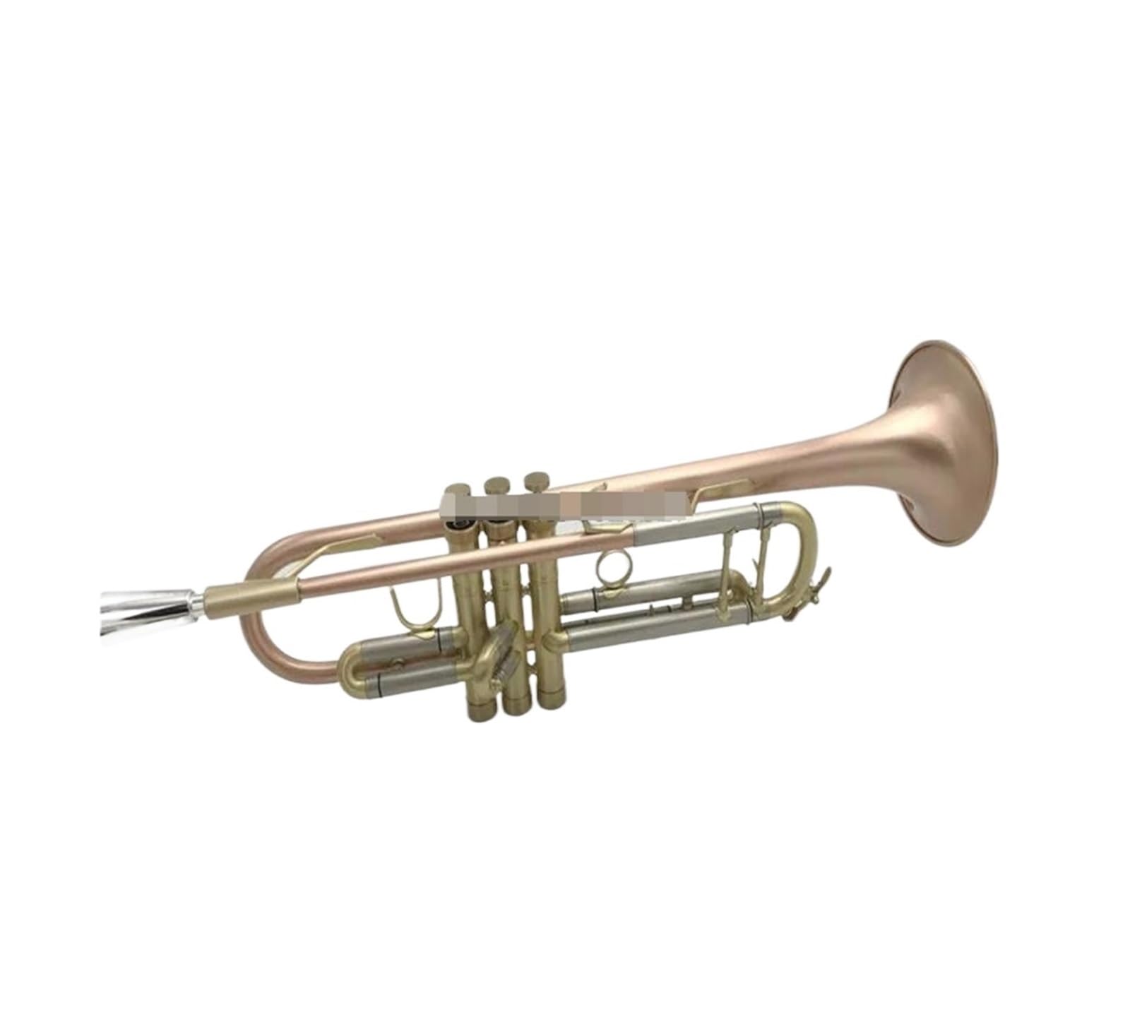 Trąbki Trąbka Z Miedzi Fosforowej Bb B Płaska Mosiężna Malowana Na Złoto Trwały Instrument Muzyczny Z Rękawiczkami Z Ustnikiem Etui Na Pasek