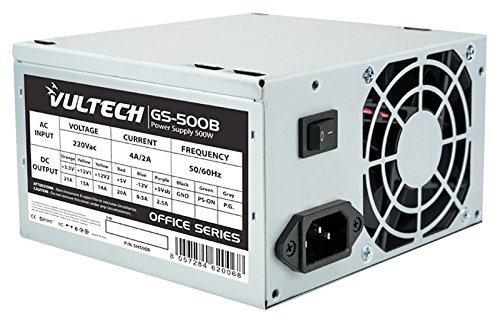 VulTech GS-500B Alimentatore, 500 W, Grigio