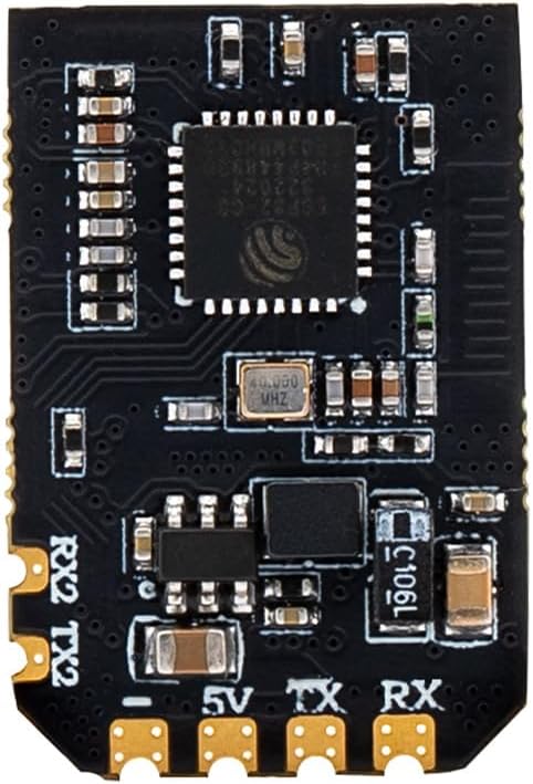 Close-up of Radiomaster XR3 receiver board showing pin labels
