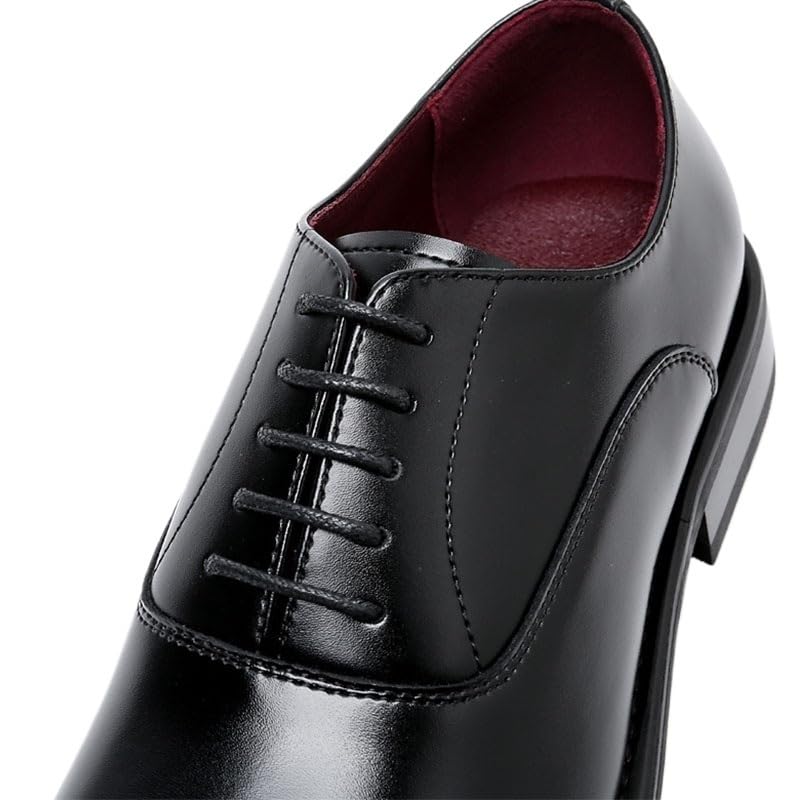 Mens Lace Up Business Leather Shoes Office Formal Work Dress Oxford Footwear for Men Comfortable Classic Smart3