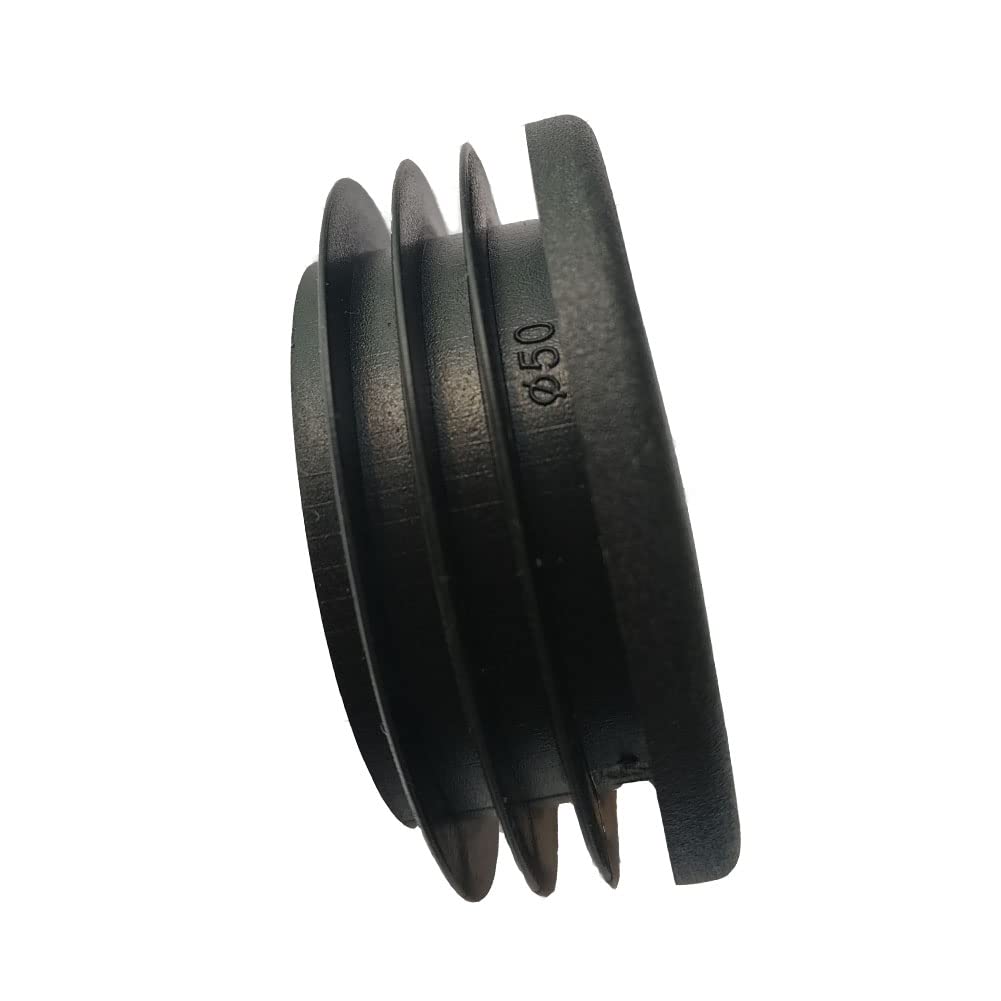 ZORZA 8-Pack 2-3/8 Inch (60mm) Round Plastic End Caps - Tubing Plugs For Chair Legs, Furniture, Metal Posts