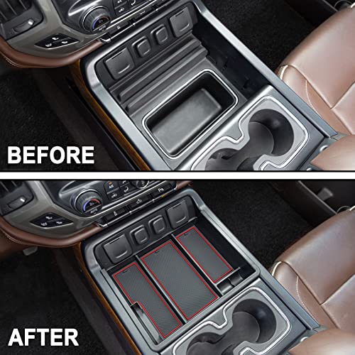Image of JKCOVER Center Console Organizer Compatible with Chevy Silverado /GMC Sierra