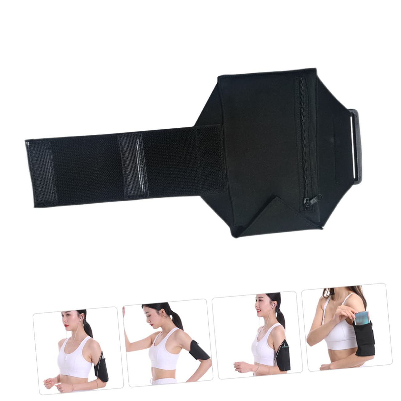 Angoily 5pezzi Borsa Da Braccio Multifunzionale Per Smartphone Sacchetto Per Cellulare e Traspirante Per Running Fitness e Attività All Aperto Capacità Compatta Per Telefono e Carte