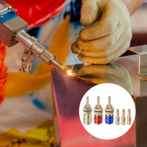 HARFINGTON 6 peças de conector rápido de gás e água para tubo de diâmetro interno de 6 mm com mangue