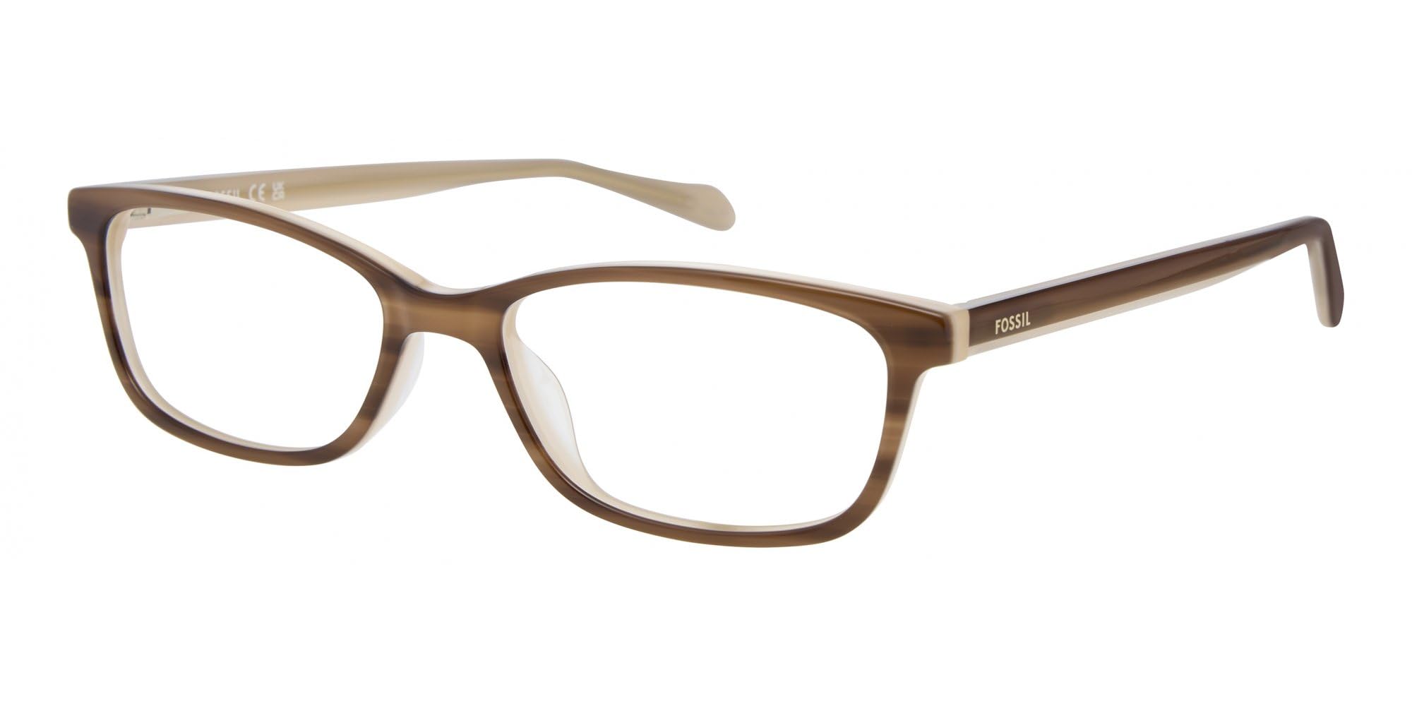 Fossil Vista FOS 7223 Striped Brown Beige 52/16/125.6 Okulary damskie