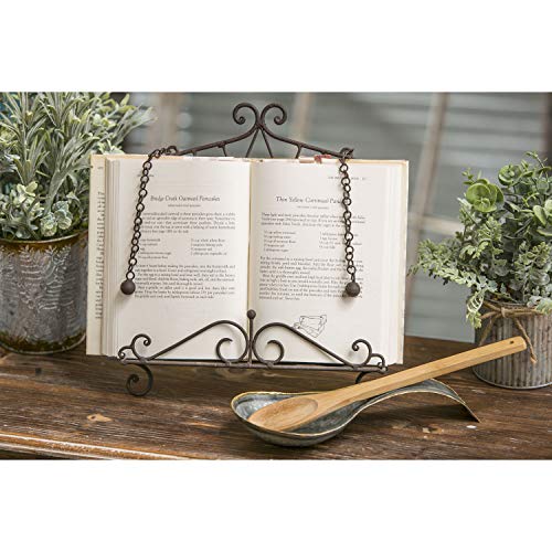 Galvanize Metal Spoon Rest - 11 x 4 x 2 Inches