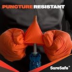 SURESAFE Industrial Grade Disposable gloves (M-XXL), 8 Mil Orange Nitrile Gloves, Food Grade Gloves, Mechanics Gloves