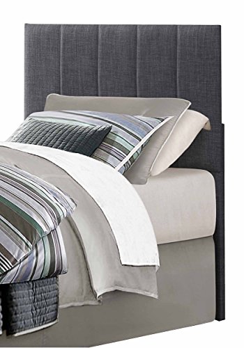 Homelegance Potrero Fabric Upholstered Headboard, Twin, Gray