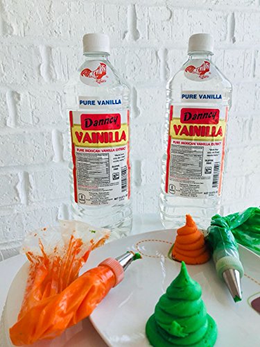 2 X Danncy Clear Pure Mexican Vanilla Extract From Mexico 33Oz Each 2 Plastic Bottle Lot Sealed #TOP4