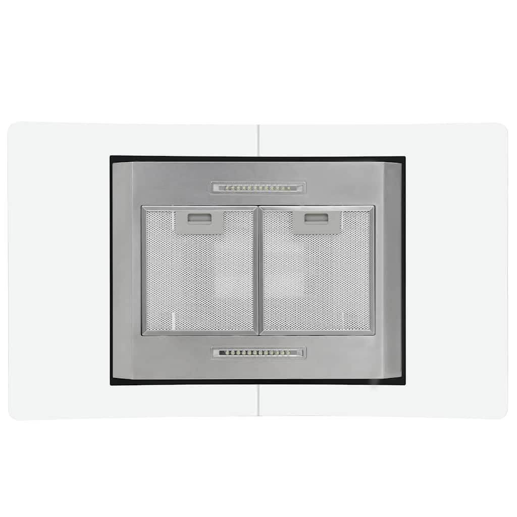 vidaXL okap kuchenny 90 cm, LCD, czujnik dotykowy, 756 m³/h, okap wyspowy, okap do komina