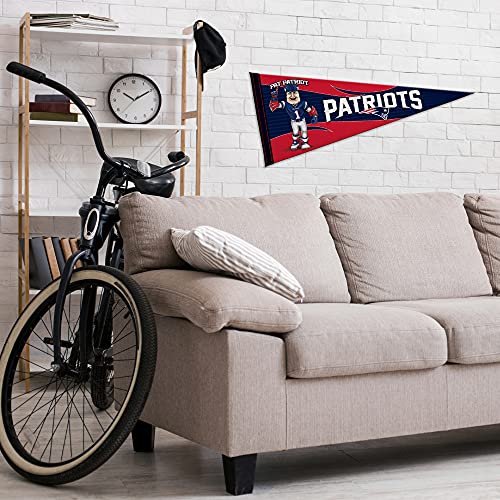 Image of Rico Industries NFL Football Mascot inch 12 inch x 30 inch Felt Wall Decor Pennant - Great for Home /Bed Room /Man Cave Decor