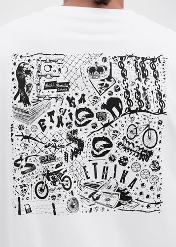 Ethika Men's Graphic Tee | Flash -White-2