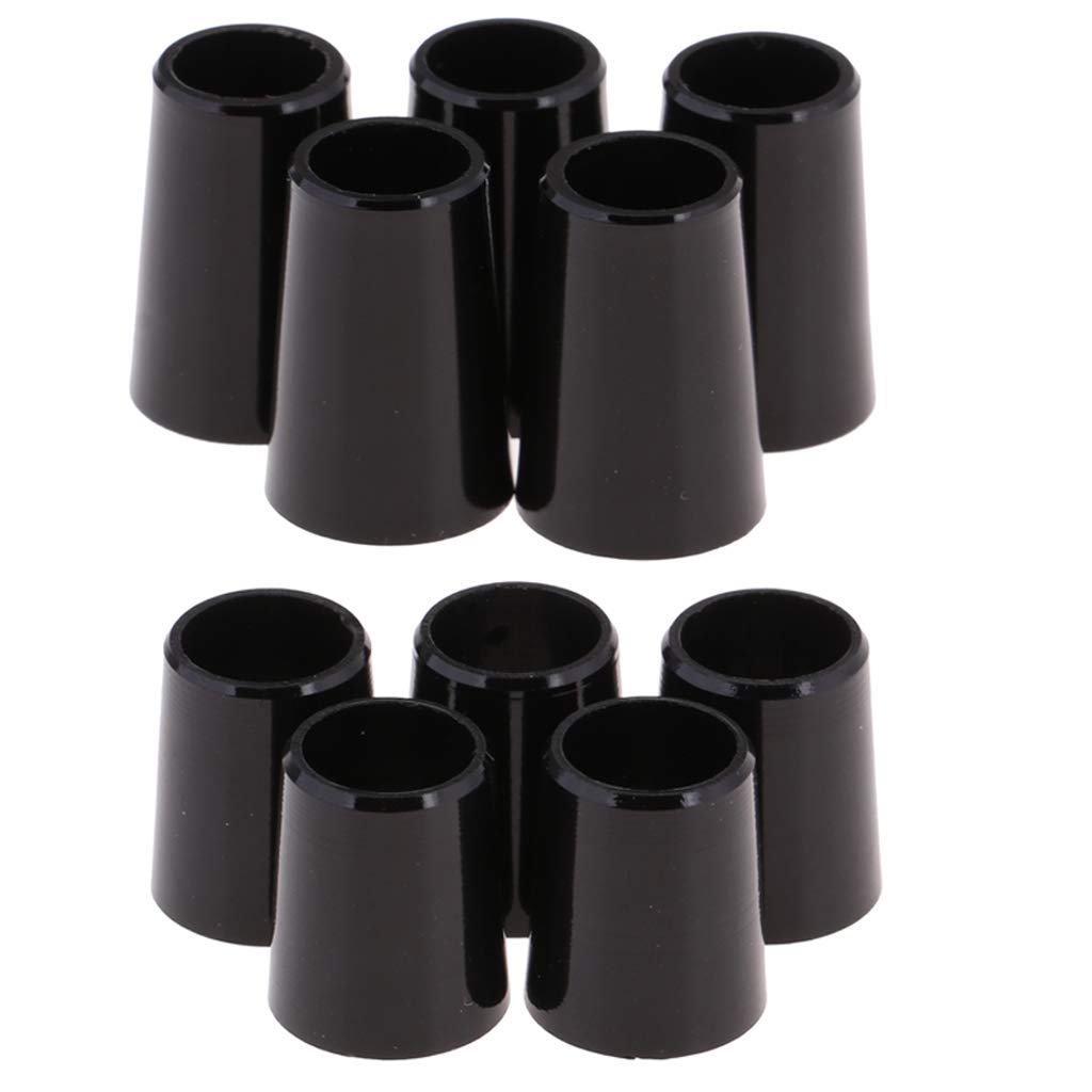 Deevoka Golf Ferrules - 10pcs Plastic Replacement Shaft Sleeve Iron Shafts Accessories Adapter Shaft Sleeve for 0.370/0.335 Shaft