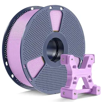 PETG Filament 1.75mm - 1kg(2.2lbs) SUNLU PETG 3D Printer Filament, Reusable Spool Compatible with Bambulab Refill Filament, 1.75mm Dimensional Accuracy +/- 0.02mm, Soft Purple
