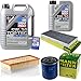 Produktbild QR-PARTS 69338356 Filter Set Inspektionspaket 6 Liter Motoröl Top Tec 4600 5W-30 MANN-FILTER Innenraumfilter Luftfilter Ölfilter