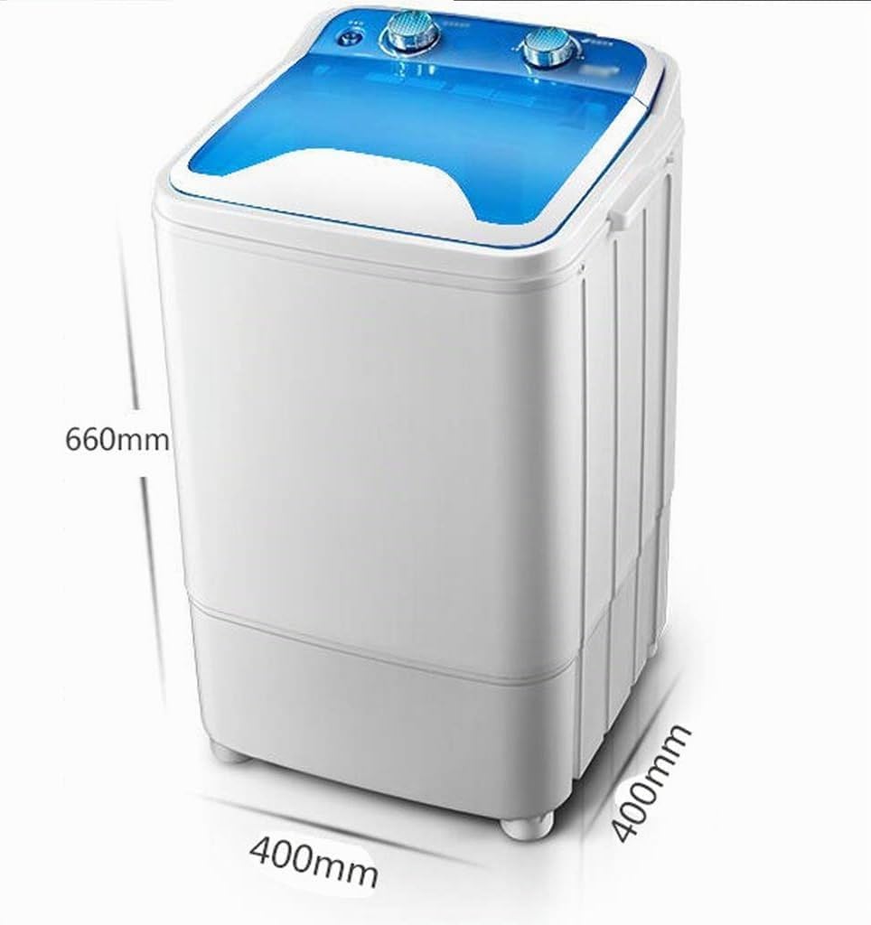 Mini Lavatrice Semiautomatica A Canna Singola di Grande capacità, Design Portatile E Compatto, capacità di Lavaggio Integrata 7KG con Funzione di Cronometraggio,N