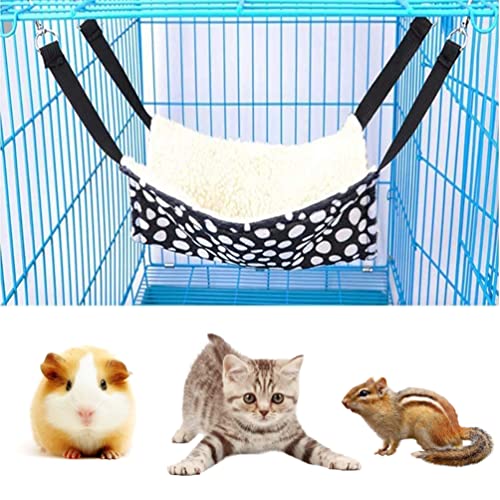 Image of Litewoo Pet Cotton Hammock, Hanging Bed Warm Hammock Swing for Bird Parrot Rat Sugar Glider Chinchilla Squirrel Guinea Pig