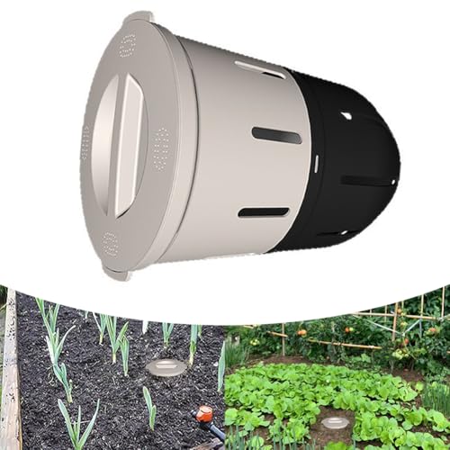 Contenedor compostador de gusanos contra la tierra seca en camas elevadas de jardín 6