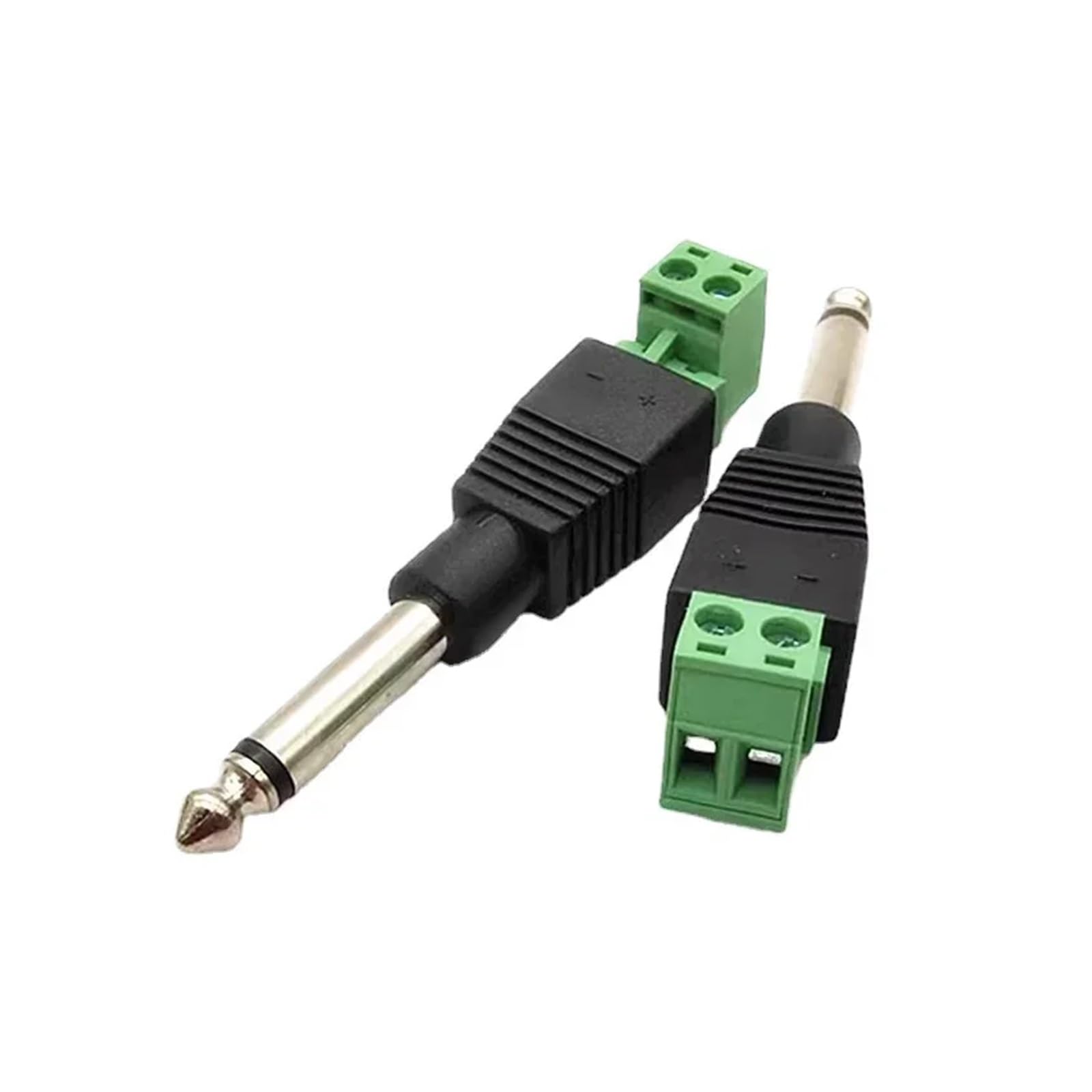 Prise Audio Jack 6,35 mm 2 Broches 3 Broches 1/4" 6,3 mm mâle connecteur Mono stéréo sans Soudure tête Audio vers Prise terminale(6.35MM Stereo,10pcs)