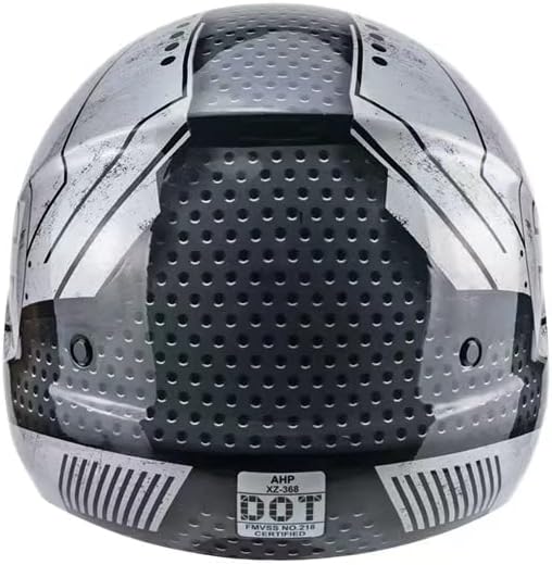 Miniatura 2 de Cascos modulares de cara abierta, casco de motocicleta de cara completa unisex para adultos, scooter, Street Bike Cruiser aprobado por DOT