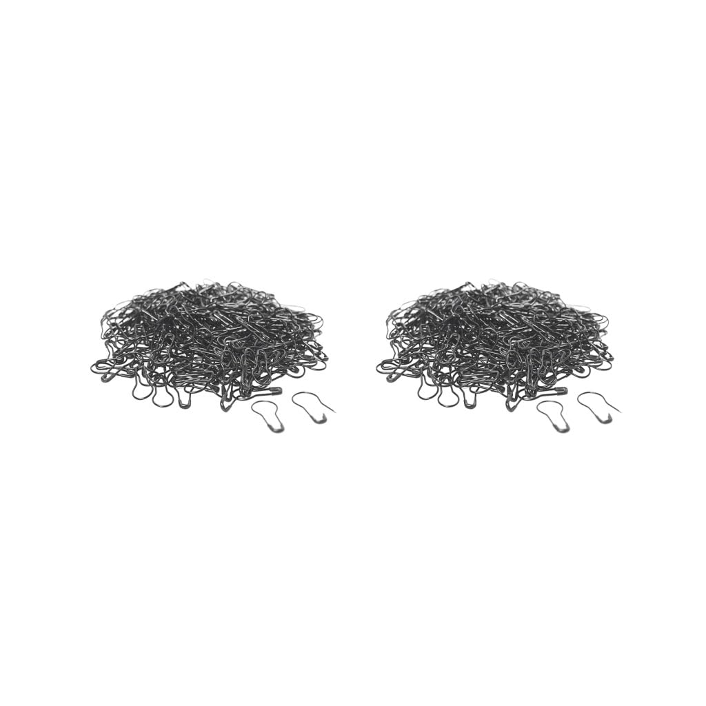 Épingles de sûreté calebasse en métal noir lot de 2000 pièces pour étiquetage couture