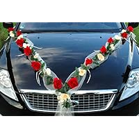 Ghirlanda di fiori rosa: decorazione per l'ingresso del negozio - Italia