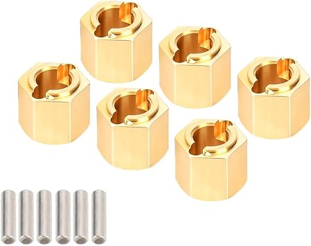 Hobbyplus Arktos Hex H7*6.2MM Brass Wheel Hubs for CR18P Upgrades | Hex Spacer For HobbyPlus Arktos 6x6 Upgrade Parts 1/18 RC Crawler