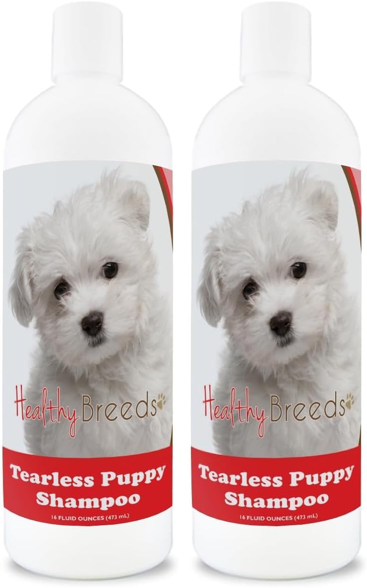 Healthy Breeds Maltese Tearless Puppy Dog Shampoo 16 oz (Pack of 2)